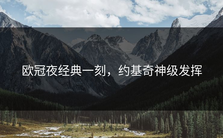欧冠夜经典一刻，约基奇神级发挥